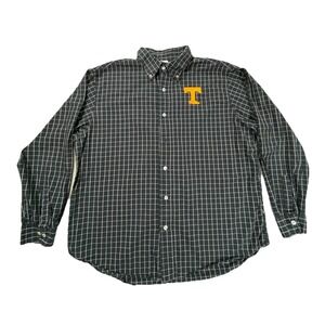 Tennessee Volunteers Shirt Mens XL Black Window Check Rivalry Threads Football